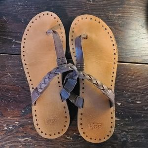 Ugg leather thong sandals
